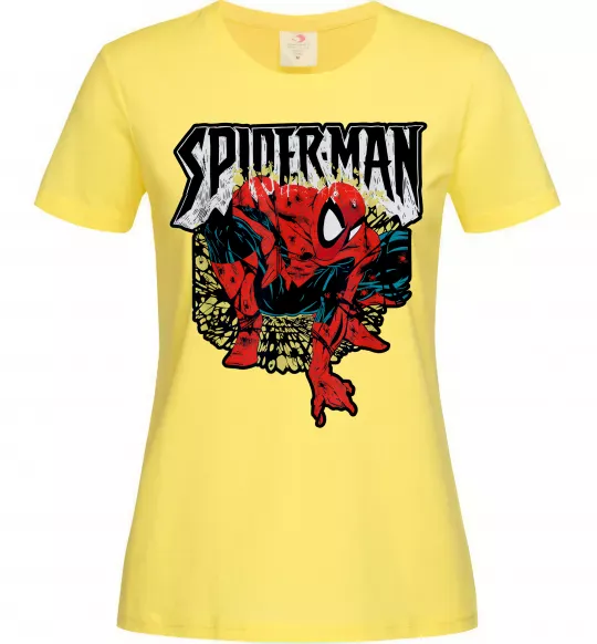 Женская футболка Spider man малюнок Лимонный фото