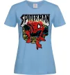 Женская футболка Spider man малюнок Голубой фото