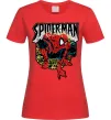 Женская футболка Spider man малюнок Красный фото