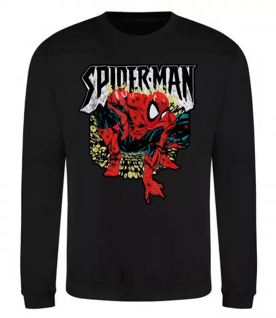 Свитшот Spider man малюнок Черный фото