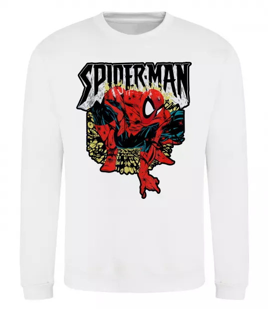 Свитшот Spider man малюнок Белый фото