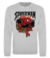 Свитшот Spider man малюнок Серый меланж фото