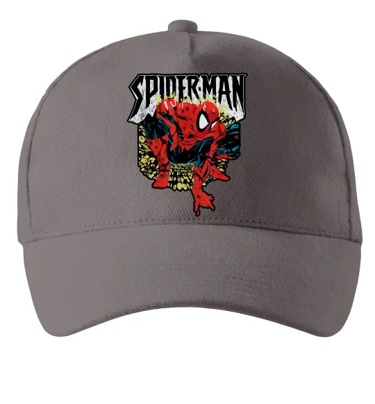 Кепка Spider man малюнок Серый фото