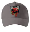 Кепка Spider man малюнок Серый фото