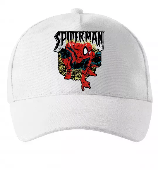 Кепка Spider man малюнок Белый фото
