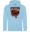 Чоловіча толстовка (худі) Spider man малюнок Блакитний фото