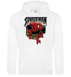 Жіноча толстовка (худі) Spider man малюнок Білий фото