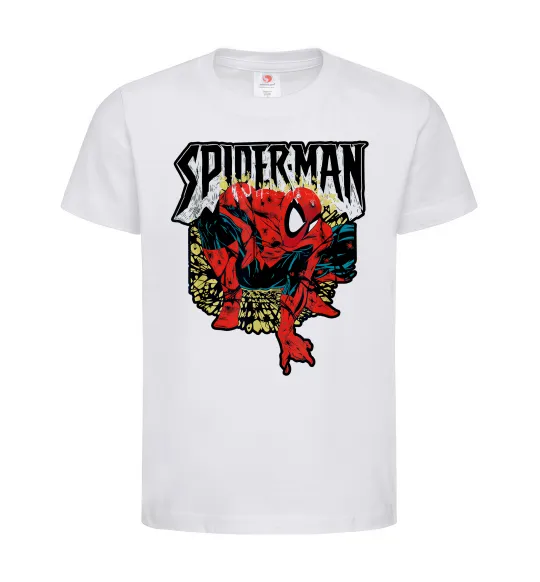 Дитяча футболка Spider man малюнок Білий фото