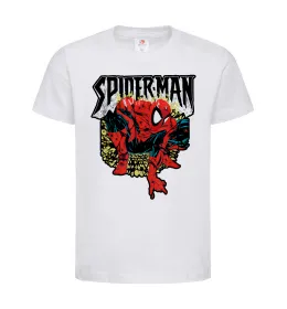 Детская футболка Spider man малюнок Белый фото