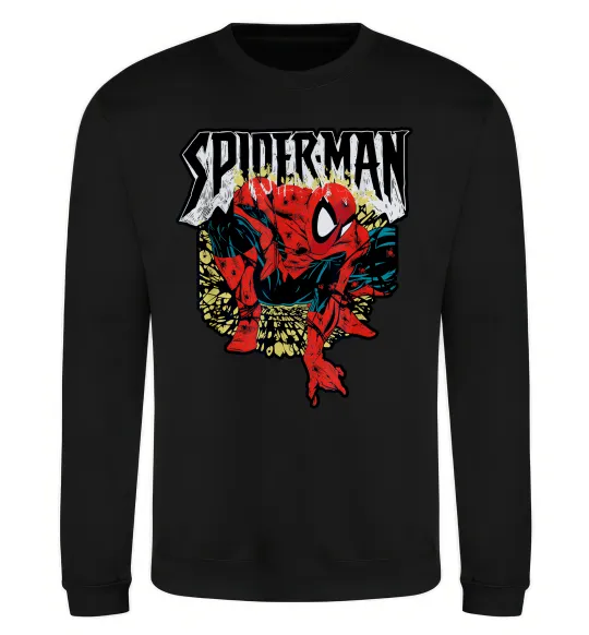 Свитшот Spider man малюнок Черный фото