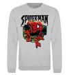 Свитшот Spider man малюнок Серый меланж фото