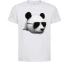 Детская футболка Панда в окулярах Белый фото