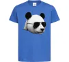 Детская футболка Панда в окулярах Ярко-синий фото