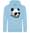Женская толстовка (худи) Панда в окулярах Голубой фото