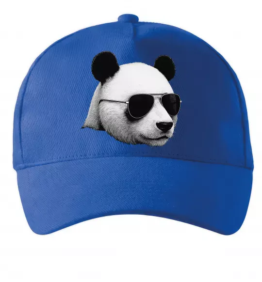 Кепка Панда в окулярах Ярко-синий фото
