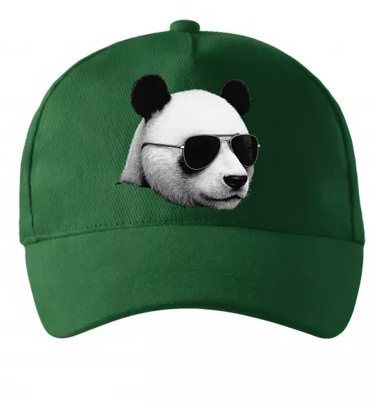 Кепка Панда в окулярах Темно-зеленый фото