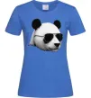 Женская футболка Панда в окулярах Ярко-синий фото
