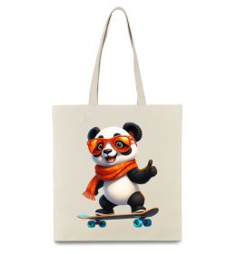 Еко-сумка Панда на скейті