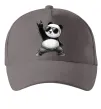 Кепка Панда рок Сірий фото