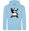 Жіноча толстовка (худі) Панда рок Блакитний фото