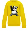 Детский Свитшот Панда рок Солнечно желтый фото
