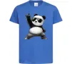 Детская футболка Панда рок Ярко-синий фото