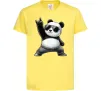 Детская футболка Панда рок Лимонный фото