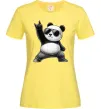 Женская футболка Панда рок Лимонный фото
