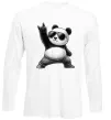 Лонгслів Панда рок Білий фото