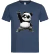 Чоловіча футболка Панда рок Темно-синій фото