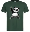 Чоловіча футболка Панда рок Темно-зелений фото