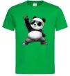 Чоловіча футболка Панда рок Зелений фото