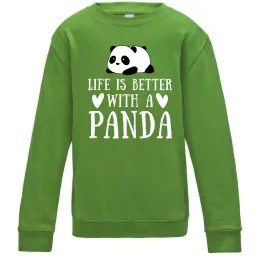 Дитячий світшот Панда рамен Сірий меланж фото