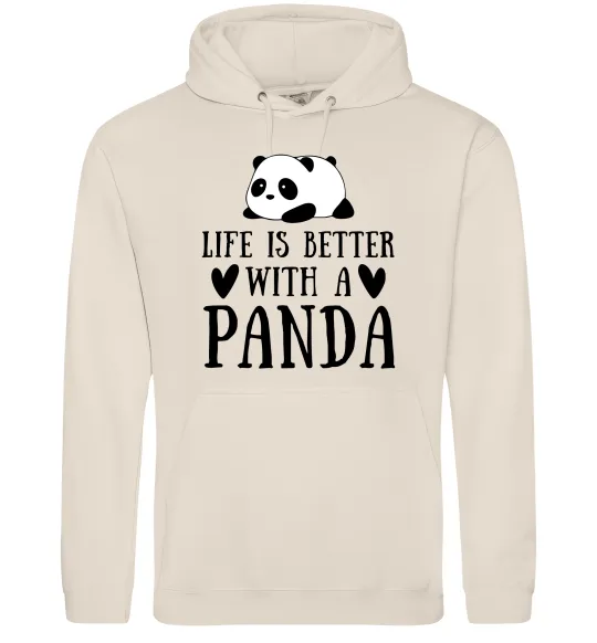 Жіноча толстовка (худі) Life is better with a panda Таш фото