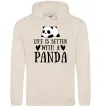 Жіноча толстовка (худі) Life is better with a panda Таш фото