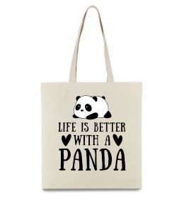 Эко-сумка Life is better with a panda