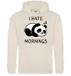 Мужская толстовка (худи) I hate morning panda Таш Мужская толстовка (худи) I hate morning panda Таш фото
