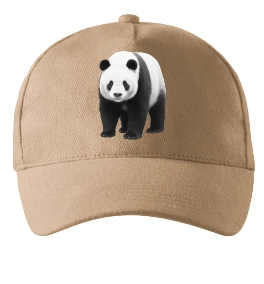 Кепка Панда повний зріст Пісочний фото