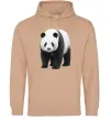 Чоловіча толстовка (худі) Панда повний зріст Пісочний фото