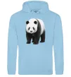 Чоловіча толстовка (худі) Панда повний зріст Блакитний фото