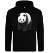 Жіноча толстовка (худі) Панда повний зріст Чорний фото