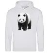 Жіноча толстовка (худі) Панда повний зріст Сірий меланж фото