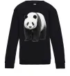 Детский Свитшот Панда повний зріст Черный фото