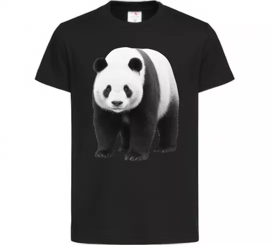 Детская футболка Панда повний зріст Черный фото