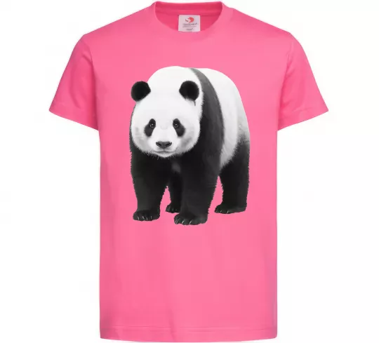 Детская футболка Панда повний зріст Ярко-розовый фото