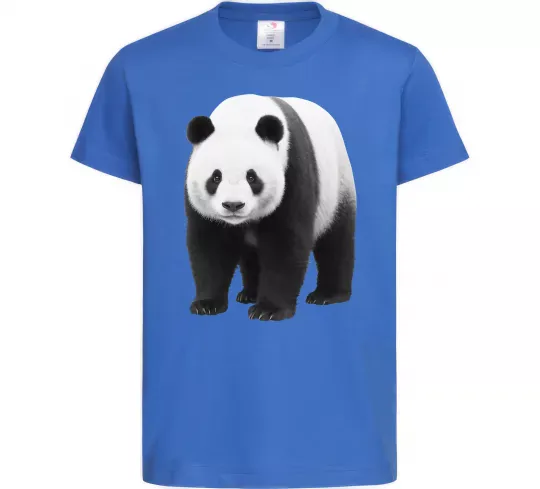 Детская футболка Панда повний зріст Ярко-синий фото