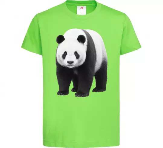 Детская футболка Панда повний зріст Лаймовый фото