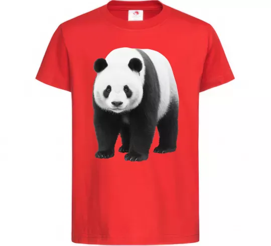 Детская футболка Панда повний зріст Красный фото
