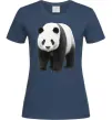 Женская футболка Панда повний зріст Темно-синий фото