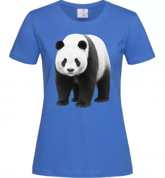 Женская футболка Панда повний зріст Ярко-синий фото